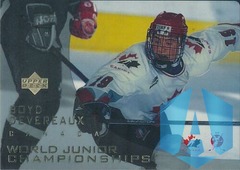 1996-97 Upper Deck Ice #122 BOYD DEVEREAUX Rookie Team Canada Acetate